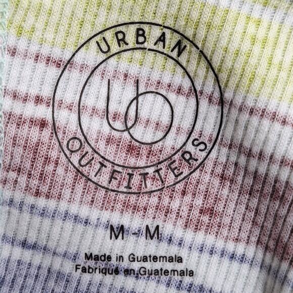 Urban Outfitters Crop Tank Top Women's Medium Striped Lightweight Rave Coachella - Picture 2 of 7